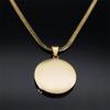 1Pc Stainless Steel St. Benedict Medal Pendant Jewelry New Product Hip Hop Round Coin Set Diamond Necklace