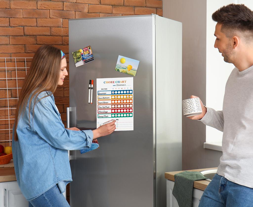 Inkdotpot Magnetic  Whiteboard Chore Chart Chore  Chart For  Refrigerator  - Dry Erase Behavior Chart For Kids