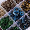 50pcsset Stuffed Toy Eyes Resin Safety Eyes For DIY Doll Animal Crafts Set
