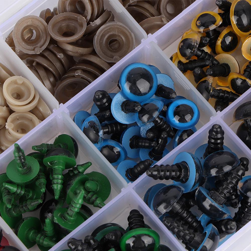 50pcsset Stuffed Toy Eyes Resin Safety Eyes For DIY Doll Animal Crafts Set