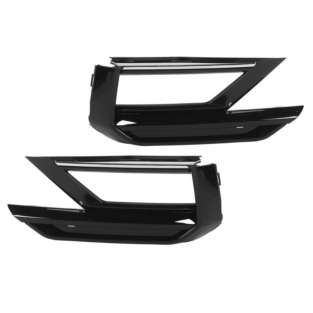 Front Bumper Lower Fog Light Grille Glossy Black Stylish Look Lower Fog Lamp Grille Cover for AD Pre