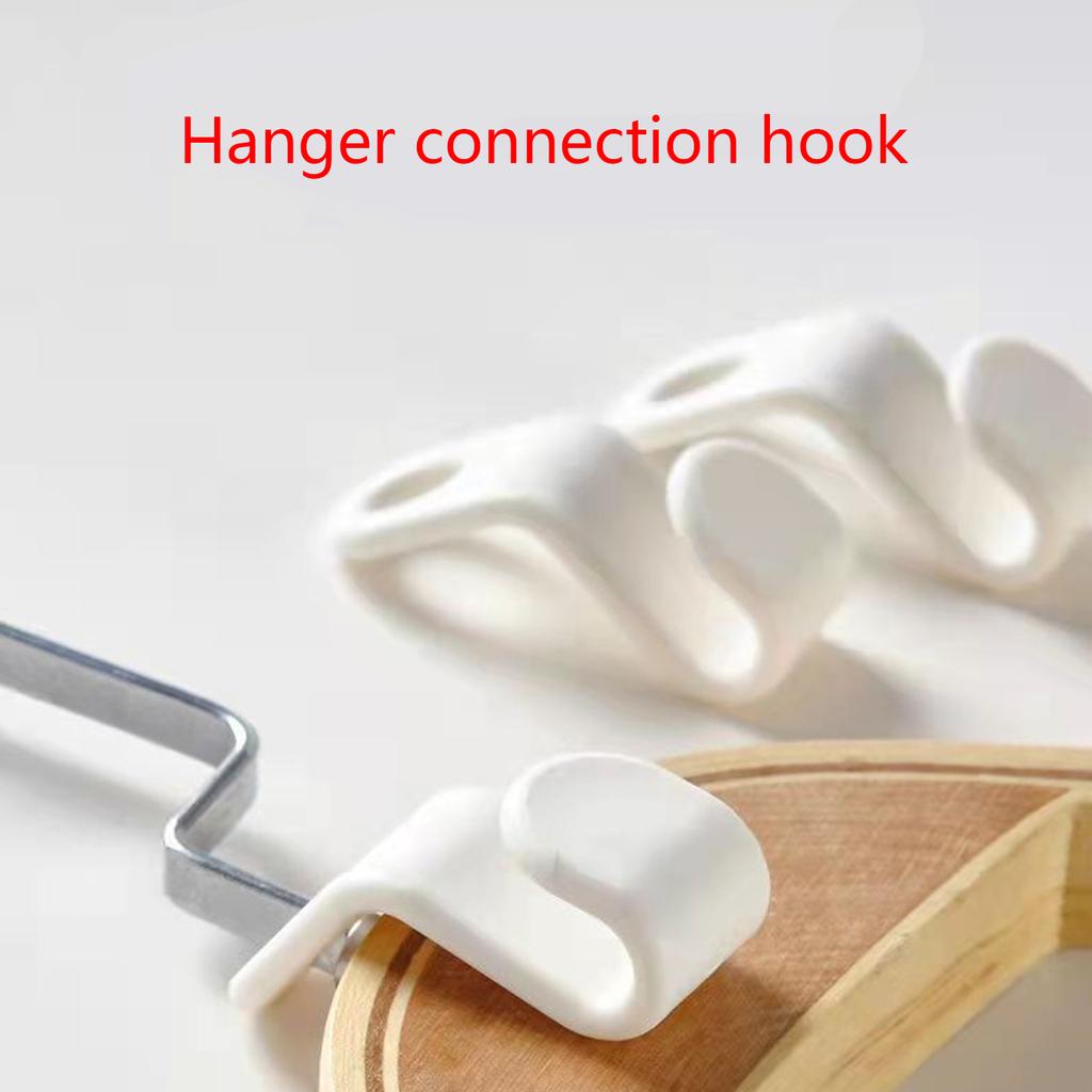 50Pcs Heavy-Duty Space Saving Cascading Connection Hooks Cascading Hanger Hooks Hanger Extender Clip Hangers Accessory