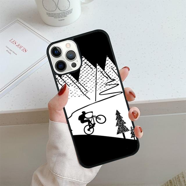 Ride Mountain Bike Bicycle Art Phone Case For iPhone 17 Air 13 12 14 15 16 Cover For Apple Pro Max 6S Plus