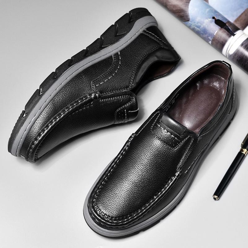 Newest Arrival Spring Autumn Comfortable Casual Shoes Mens Loafers Shoes For Men Slip On Footwear Genuine Leather Luxury Male Shoes