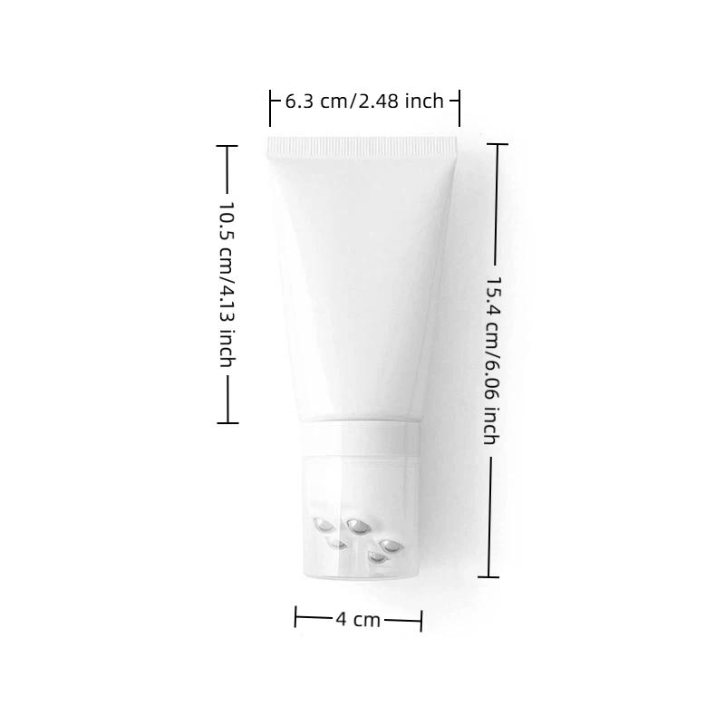 50/80G Five Stainless Steel Ball Massage Bottle Neck Cream Body Lotion Packaging Massage Cream Repeatable Plastic Container