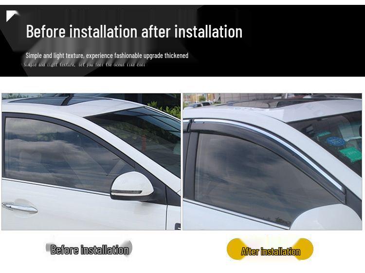Car Rain and Sun Visors for Haval Models: H6, H2, F7, H5, and Third Generation H7, H4, H9, M6.
