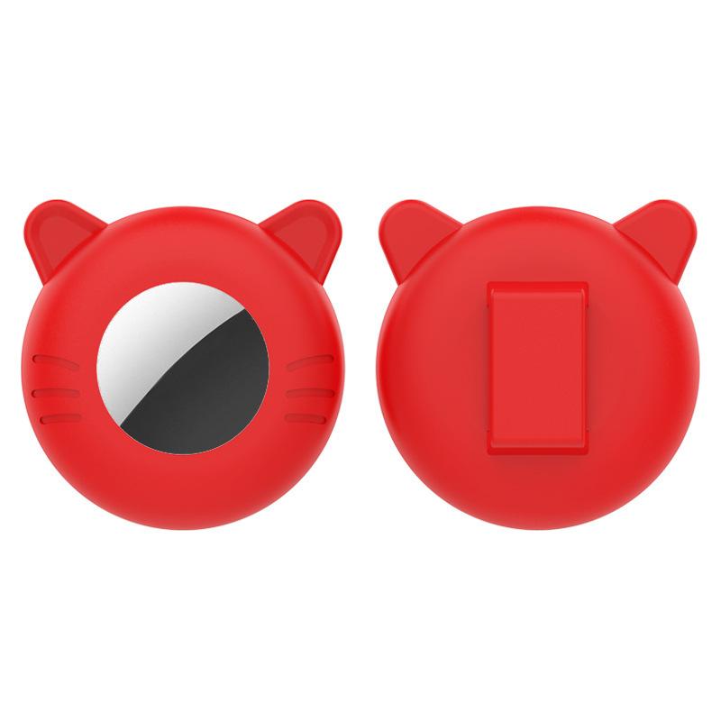 For Airtag Cat Collar Holder Small Air Tag Cat Collar Holder Silicone Case Cover for Cat Dog Pet Collar Harness Loop Supplies
