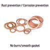 Red Copper Seal Ring Gasket for Boats and Cars