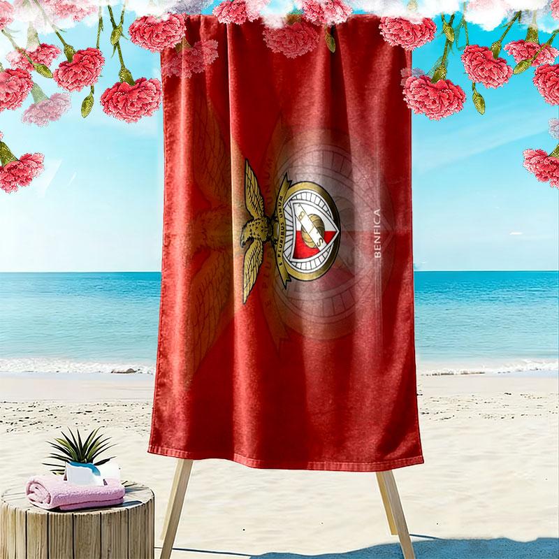 Sport Lisboa e Benfica Print Beach Towel, Large Soft Quick Dry Towel for Beach Camping Swimming