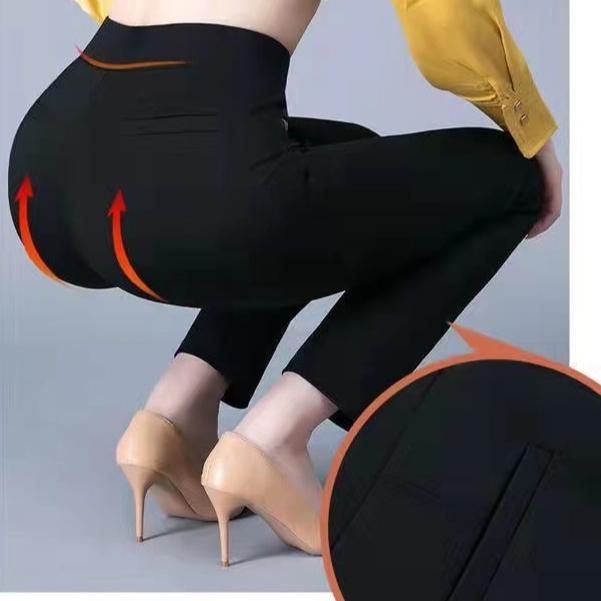 Dámské Kalhoty Vysoký pas Jednobarevné Kapsy Podzim Zimní Kalhoty Zesílená jednobarevná Fleecová podšívka Rovné kalhoty Streetwear