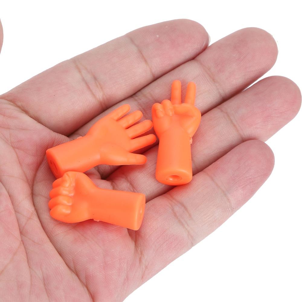 12pcs Hand Shape Design Needle Protector Caps Anti-Slip Sweater Pin Caps  For Beginners