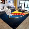Djurgardens IF Pattern Rug, Indoor/Outdoor Mat, for Picnic, Gameroom, Bedroom, Office, Living Room, Home Decor Carpet, Birthday Gift
