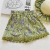Girls' Floral Geometric Sleeveless Top & Shorts Set - Trendy Summer 2026 Collection