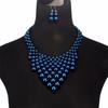 Imitation Pearls Woven Collar for Women Fashion Necklace Ladies Clavicle Chain with Earrings GZW