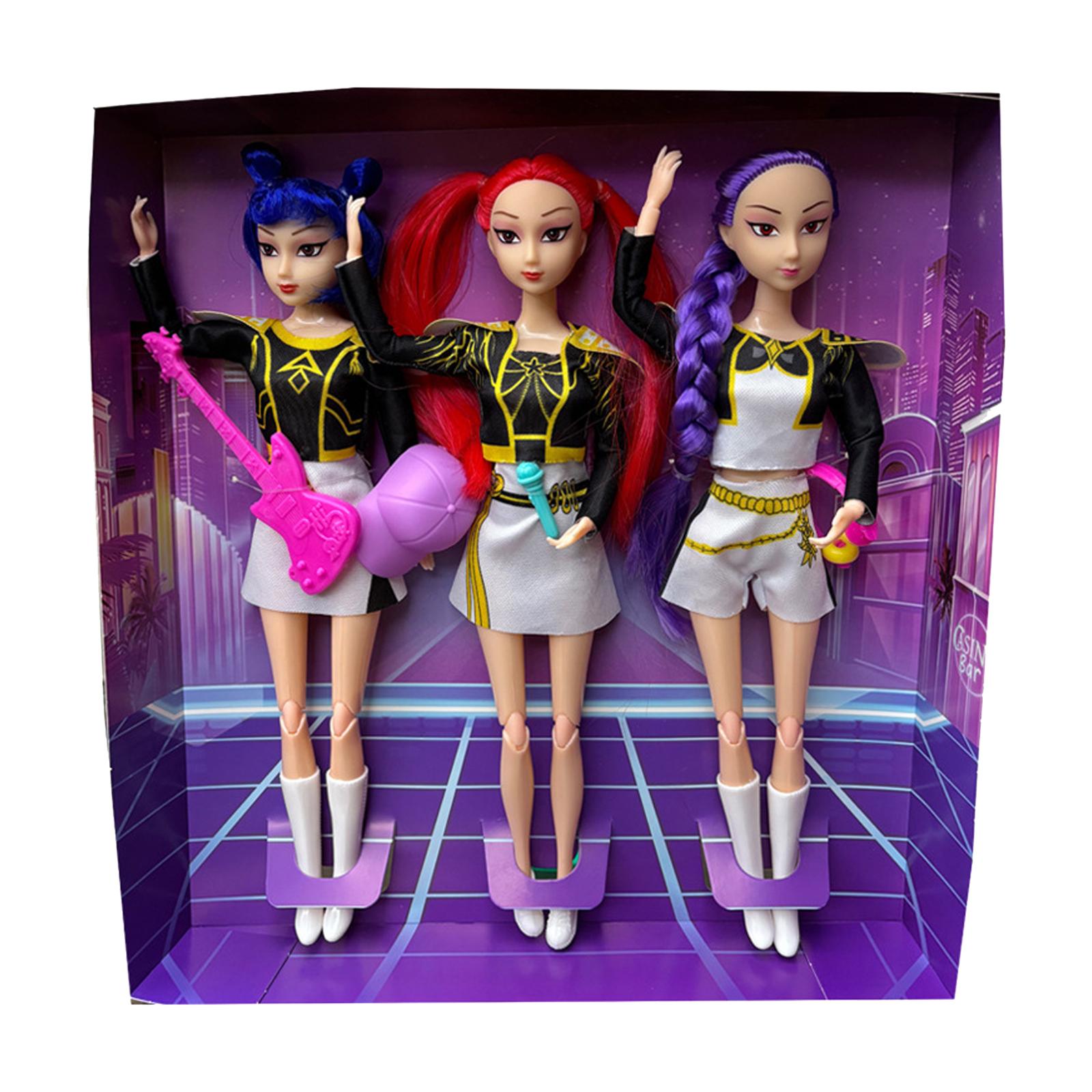 

Fashionable Plastic Doll Figures Collection With Unique Stylish Outfits And Colorful Hairstyles Perfect Gift For Kids To And Creat One Size