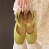 Super fire belt buckle Mary Jane shoes summer new design sense flat buckle single shoes round head ballet single shoes