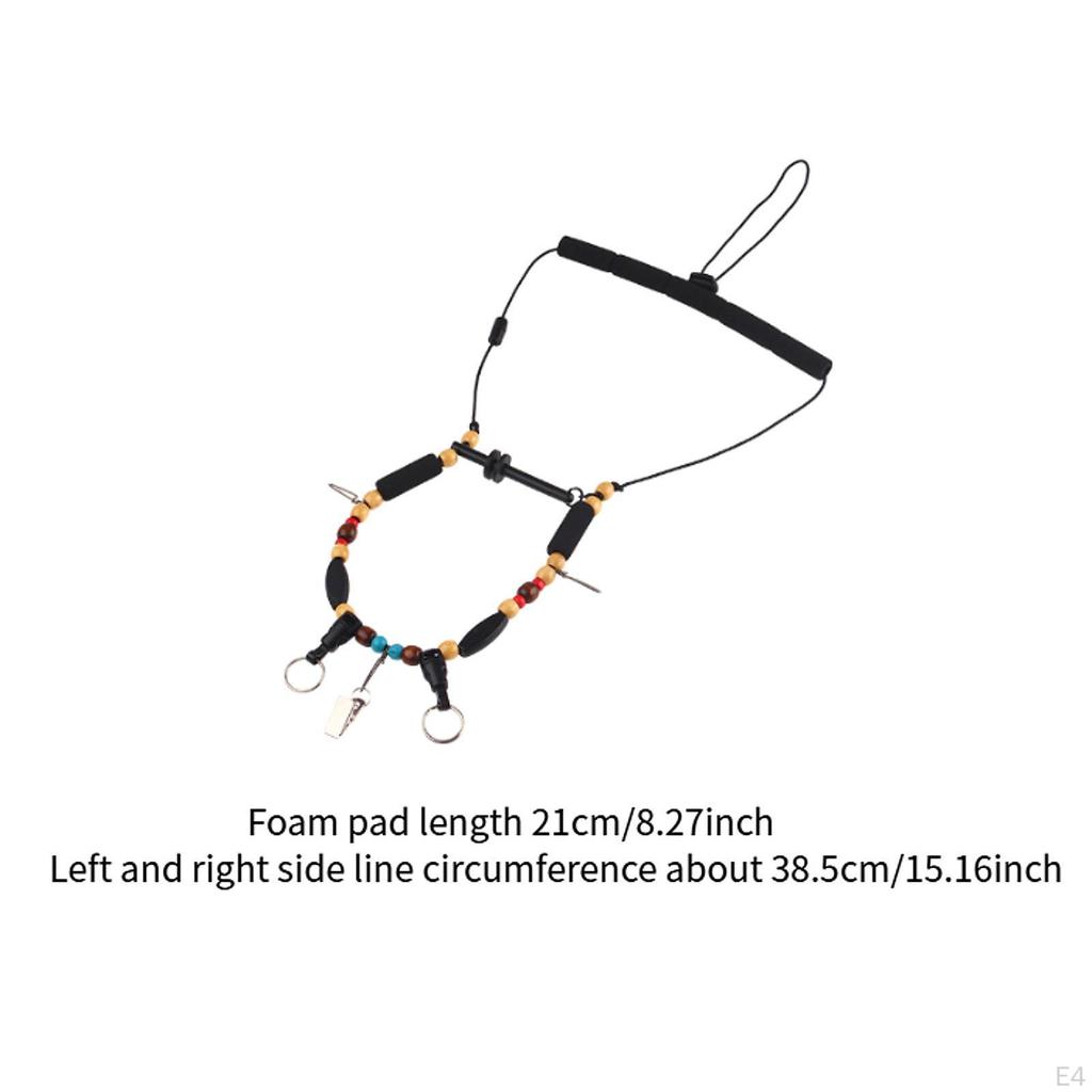 Adjustable Necklace for Angling Equipment and Tackle Storage