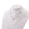 Simple Copper Women Green Fashion Jewelry Zircon Necklace Choker Clavicle Chain