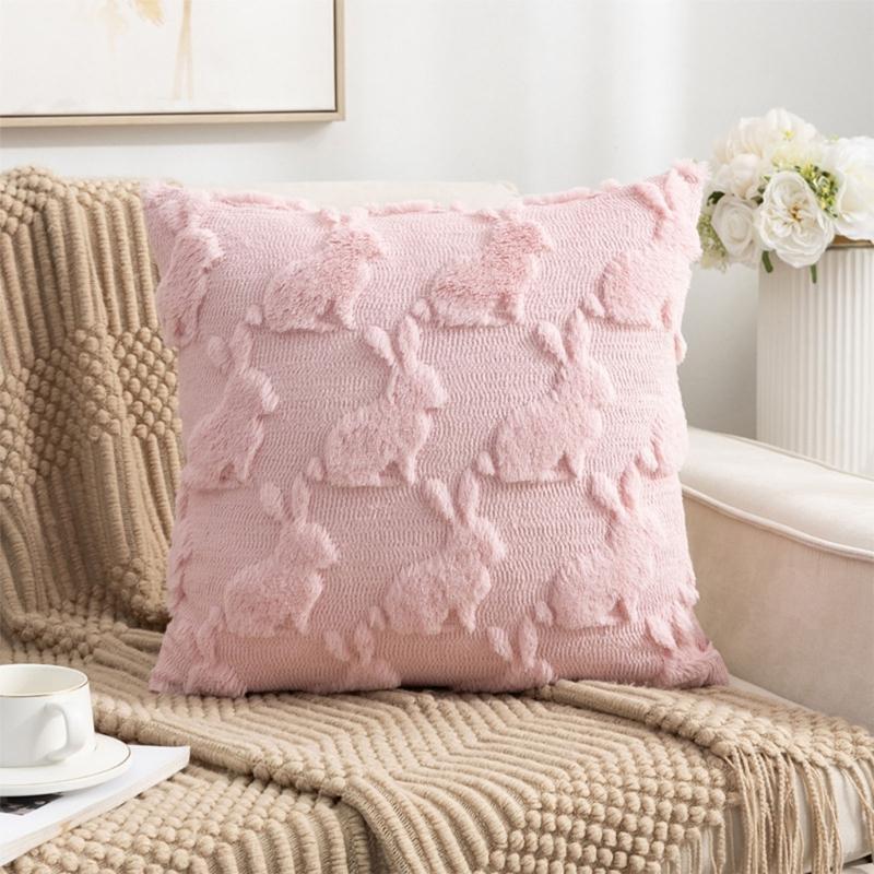 45x45cm Easters Rabbit Pillow Cover Bunnys Printed Pillow Case Party Decorations