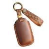 Handmade Retro Leather Key Cover for Kia Carnival MPV