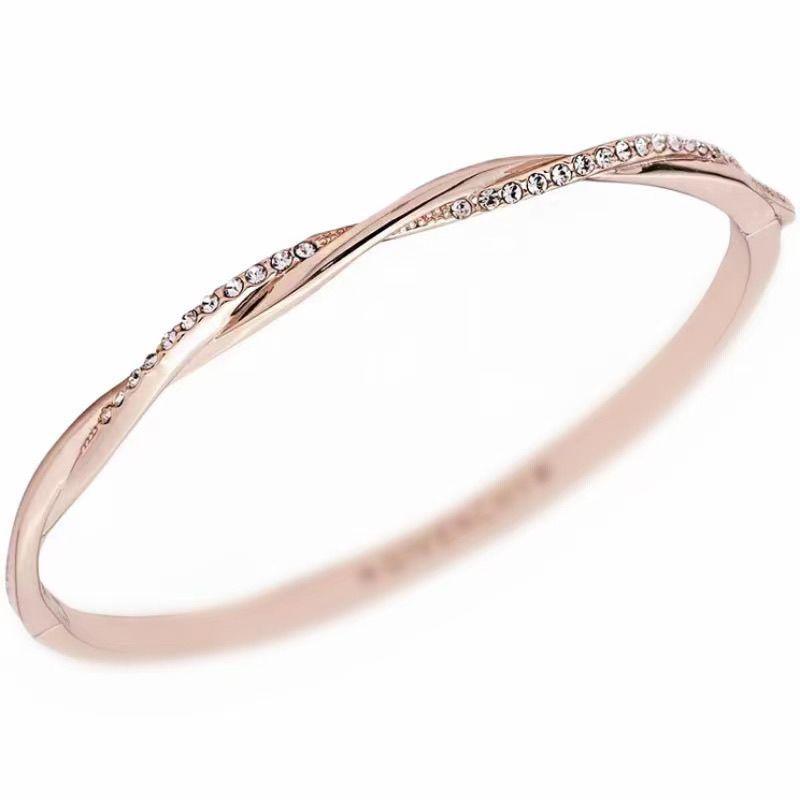 

Authentic Ji Family Baby s Breath Snowflake Rose Möbius Valentine s Charm Bracelet Lucky Rose Gold Bracelet