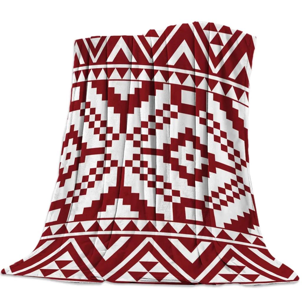 Christmas Winter Animals Checkered Buffalo Blankets Throw Cover Fleece Comfort Warm Room Couch Home Bedspread Blanket