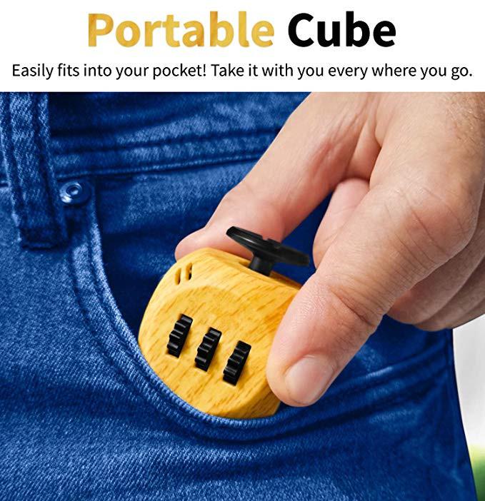 Fidget Cube Toys,6 Sides Anti Stress Magic Cube Dice For Kids Adults Autism Adhd Ocd Anxiety Relief Focus,Edc Hand Sensory Toys
