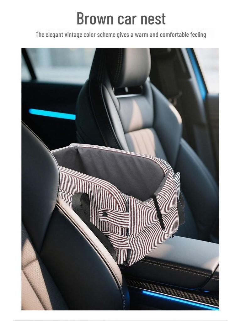 Portable Pet Safety Car Seat & Bed for Dogs and Cats