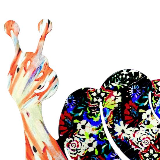 Metal Snail Garden Stake Decoration Weather-proof Indoor Outdoor Yard Lawn Patio Pathway Iron Colorful Snail Stake Stick Ornament