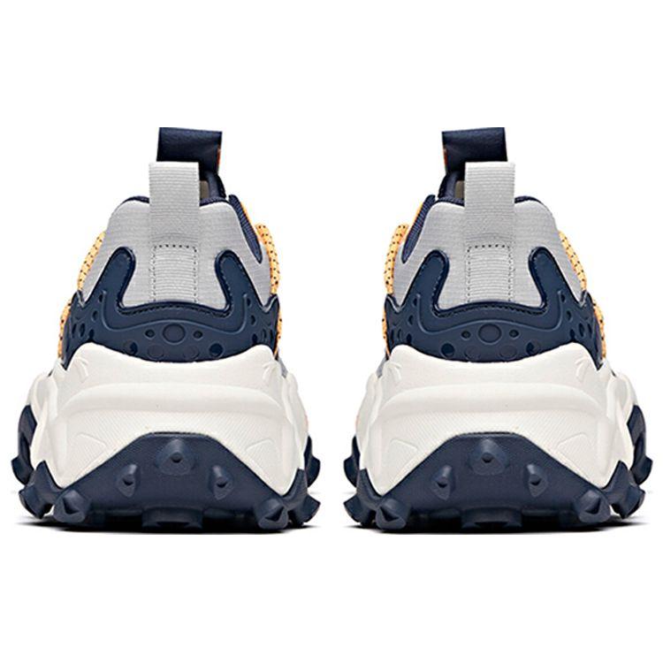 Anta Mesh Synthetic Leather Shock Absorbing Non-Slip Wear-Resistant Breathable Low-Top Running Shoes Men sneaker Gray Blue Orange 112038832-3