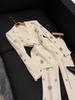 2025 European & American Fashion Beaded Rhinestone Suit Jacket & Wide-Leg Pants Set