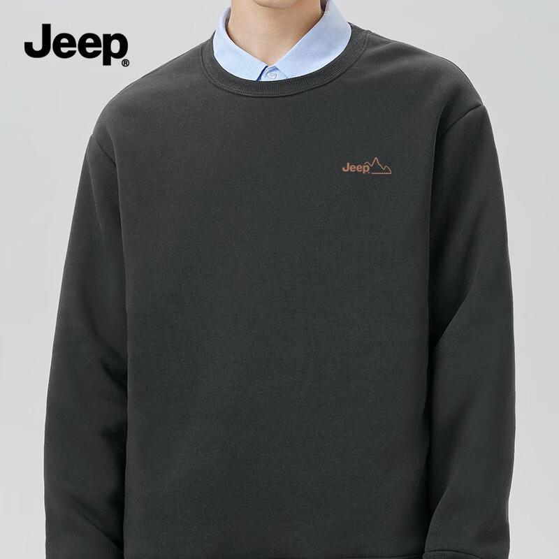 Jeep Men's Loose Fit Crewneck Sweatshirt