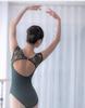 [Pro Dance] ProDance Floral Pattern Moss Green Gray 2 Leotard,