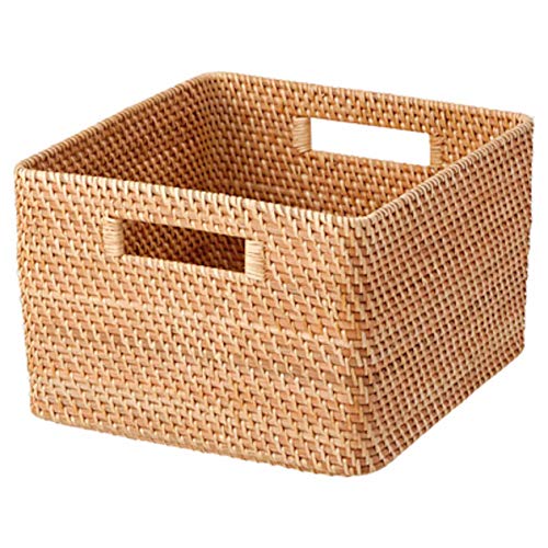 

MUJI Stackable Rattan Square Basket, Large (V) Approx. 35cm W x 36cm D x 24cm H 18021826 Basket