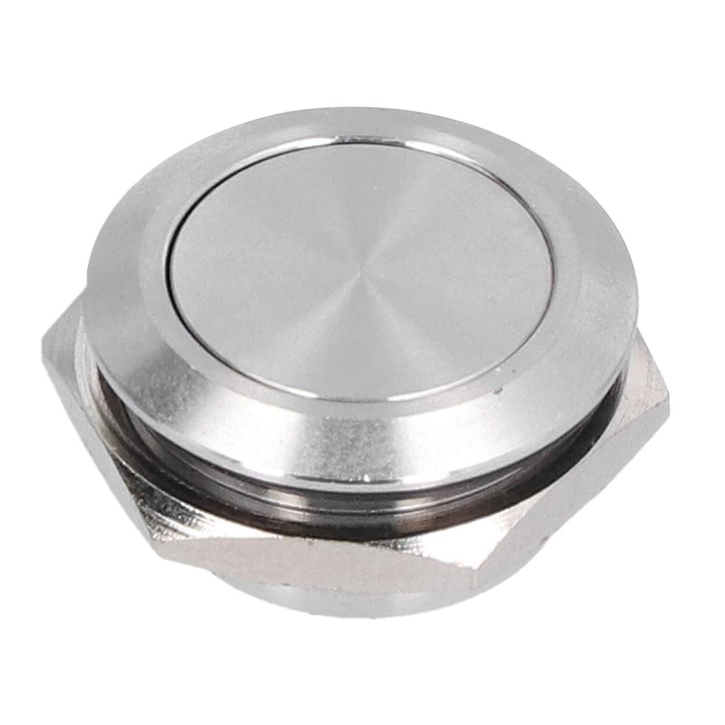 5Pcs Flat Top Button Switch Stainless Steel Waterproof Screw Terminal Power Accessories 0?220V