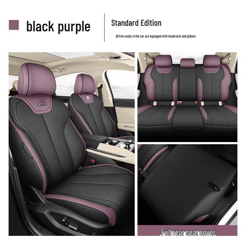 Oddychające, zakrywające całe siedzenie pokrowce na foteliki samochodowe do BYD Qin L, odpowiednie na wszystkie pory roku. Poduszka Qin L D-MI.