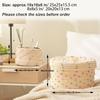 Pack of 2 Sturdy Cotton Rope Storage Baskets With Lid for Organizing Rope Keys and Toy In Elegant Color Designs