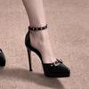 Pointed Rivet High Heels Summer New Baotou Platform One Character Temperament Non-slip Women's Stiletto Sandals