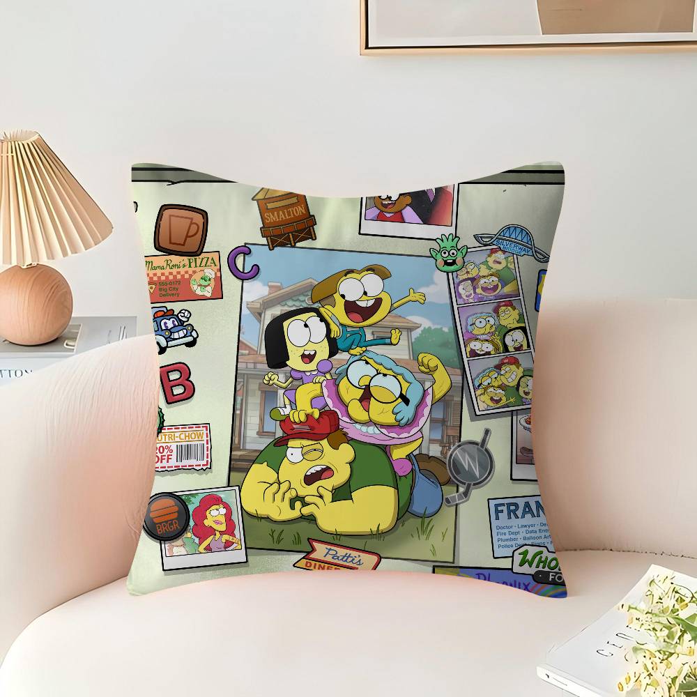 B-Big City Greens Pillow Cover Sofa Cushion Cover Home Room Decoration Children Gift