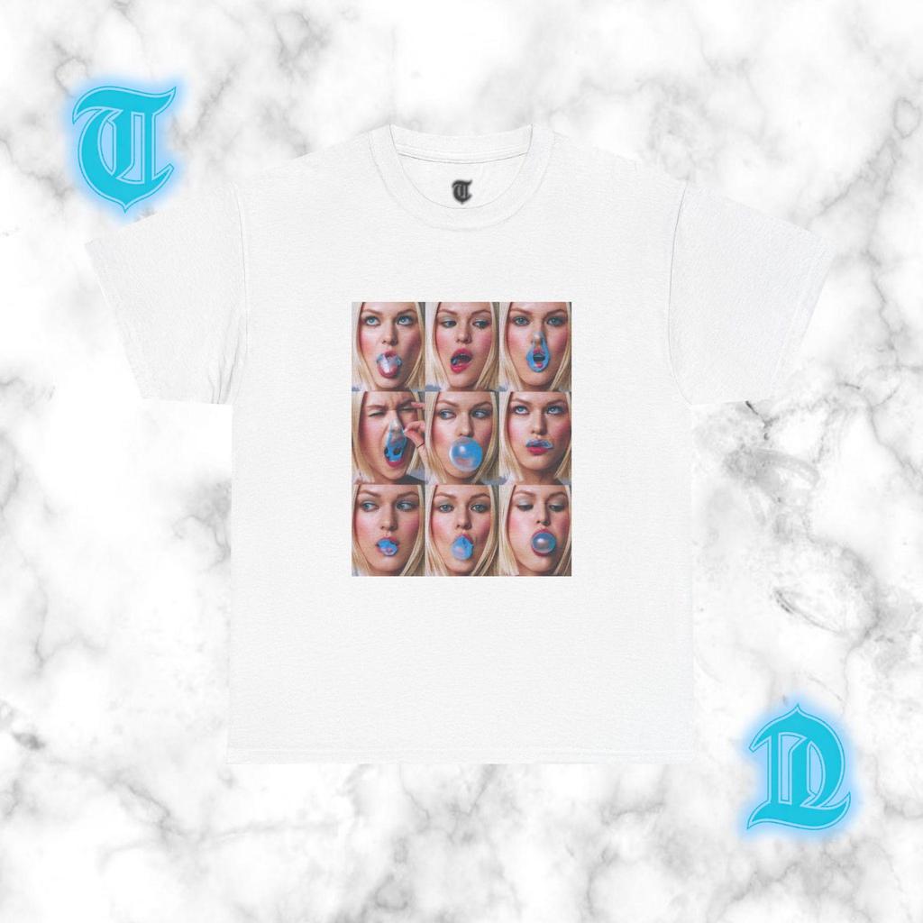 Bubble Gum Pop Art T-Shirt | 2016 Original Faces Grid Collage 100% Heavy Cotton Tee