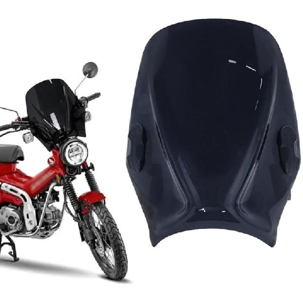 ДЛЯ CT125 Аксессуары Мотоцикл Регулируемое Ветровое Стекло Ветрозащита Для CT125 Trail 125 Hunter Cub 2019-2024 (дымчато-серый)