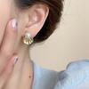 Luxury Imitation Pearl Gold Shell Earrings Fashion Earring Mosquito Coil No Piercing Ear Clip Women