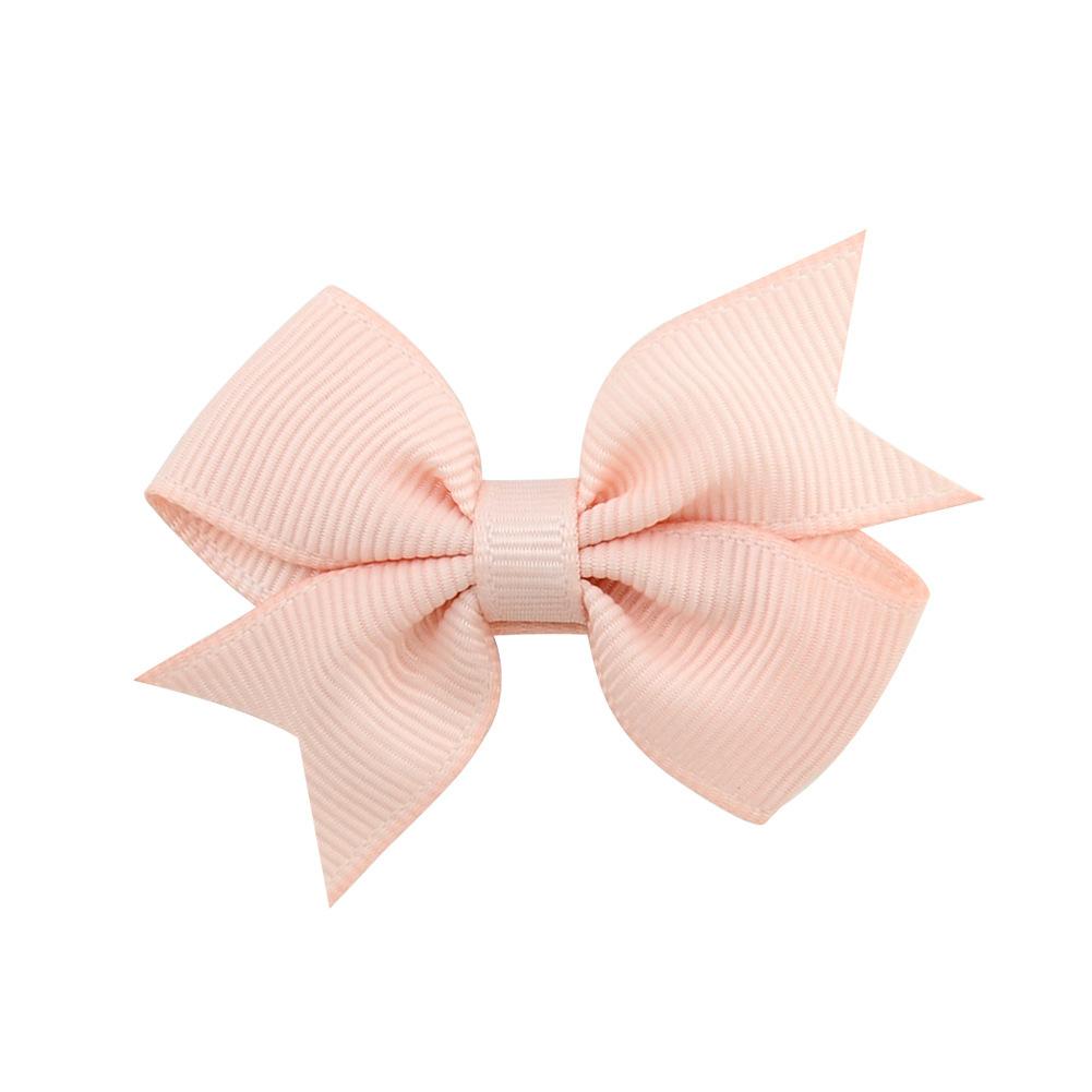 1PC nowy śliczny solidna wstążka Bowknot spinki do włosów dla dziewczynek ręcznie robione kokardki szpilka Barrettes nakrycia głowy akcesoria do włosów dla dzieci