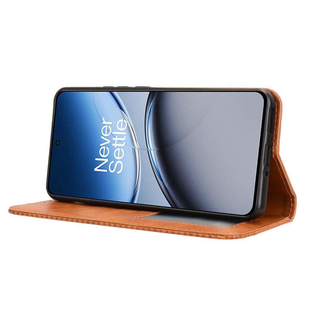 For OnePlus Nord 4 Leather Case Wallet Stand Retro Texture Phone Cover