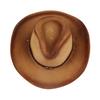 Straw Cowboy Hat Gradient Spray Color Western Straw Cowboy Cowgirl Hat for Men Women Wide Brim Sun Hat for Outdoor Beach Travel