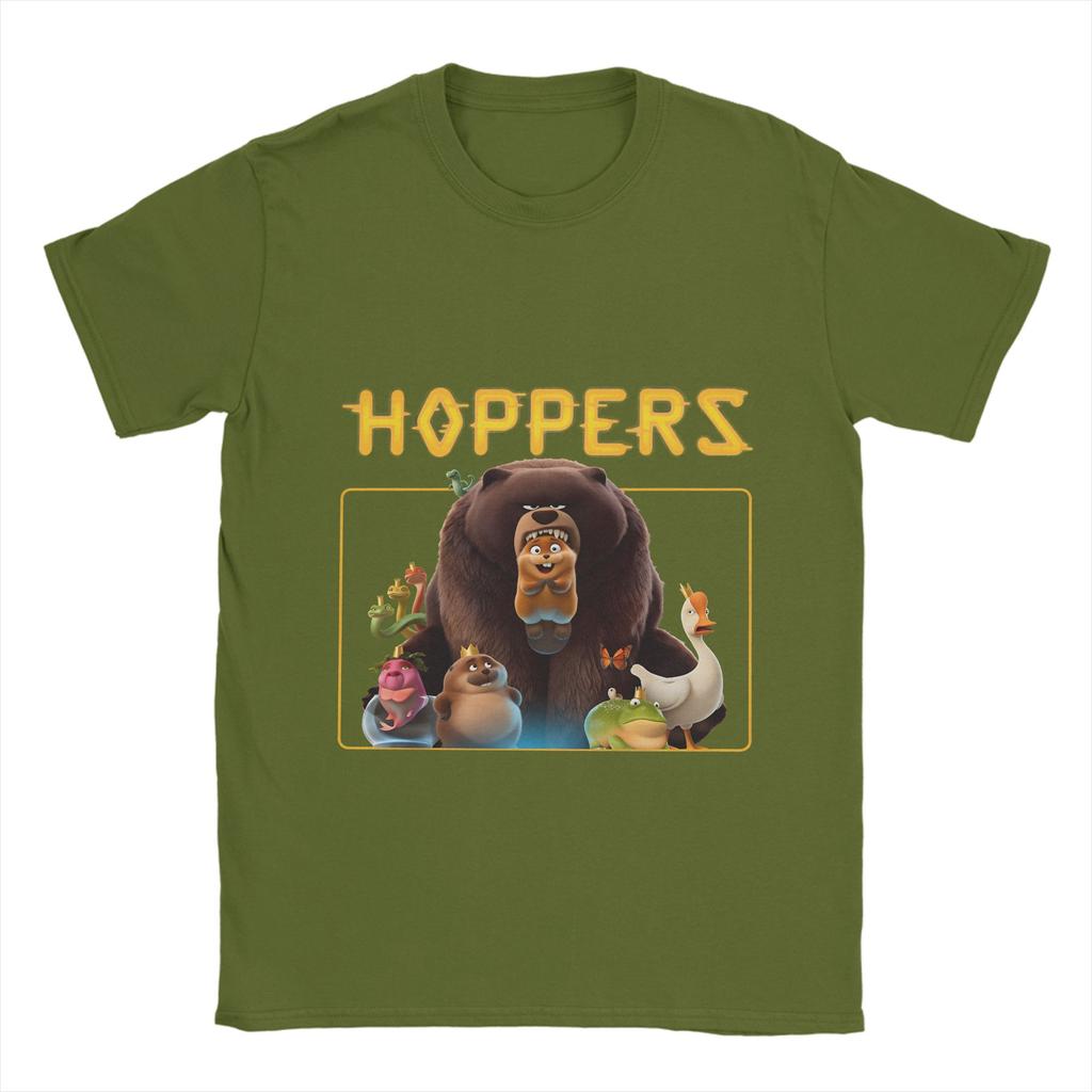Hoppers 2026 Cartoon Movie Tee Shirt For Unisex Unisex Graphic Printing T Shirts Cotton Clothes
