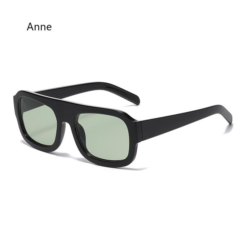 Retro Square Sunglasses Women Leopard Green Fashion Gradient Shades UV400 Cool Men Punk Sun Glasses Gafas De Sol