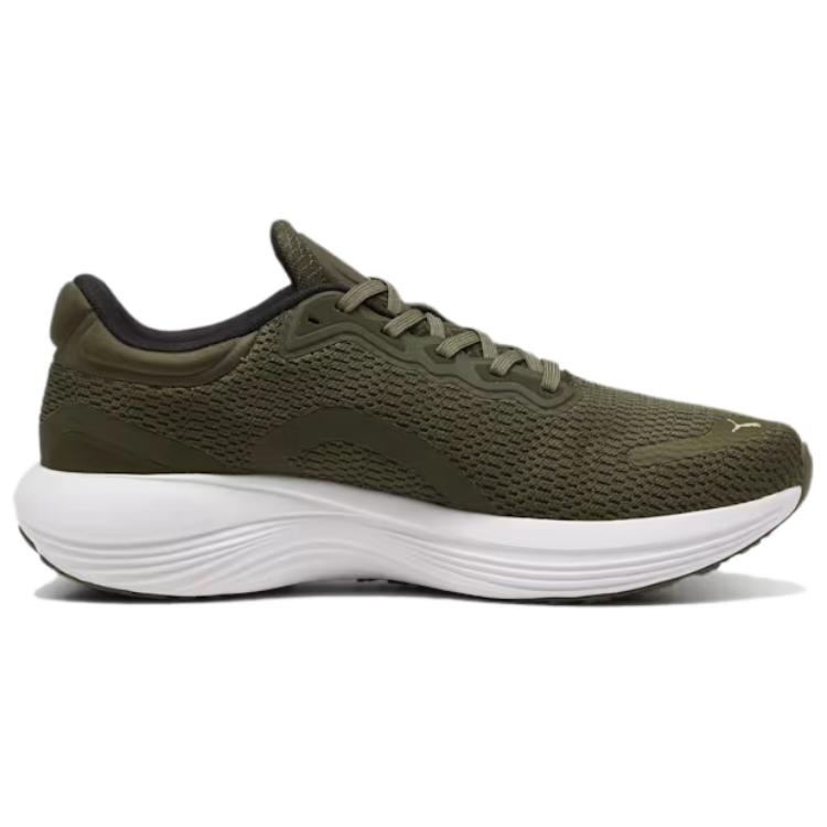 Puma Scend Pro Comfortable Lightweight Slip-Resistant Durable Low-Top Short Distance Running Shoes Unisex sneaker Green Black 378776-29