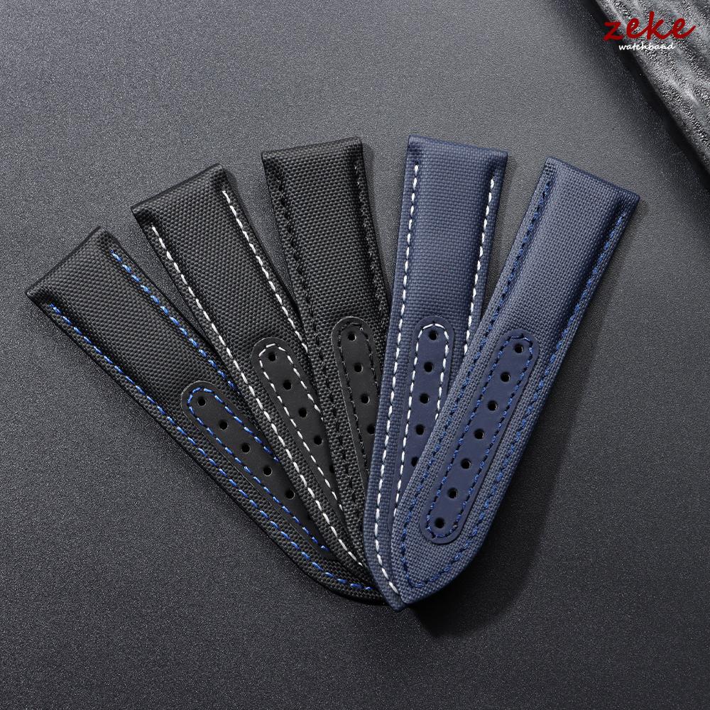 20mm 22mm Universal Nylon Watchband Waterproof Sailcloth Watch Strap for Omega Sports Wrist Bands Belt for Men Women Accessories