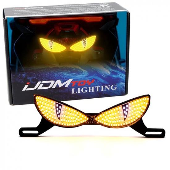 Universal Amber LED Strobe  Owl Eye  Lighting Kit for Motorcycle, ATV, Dirt Bike